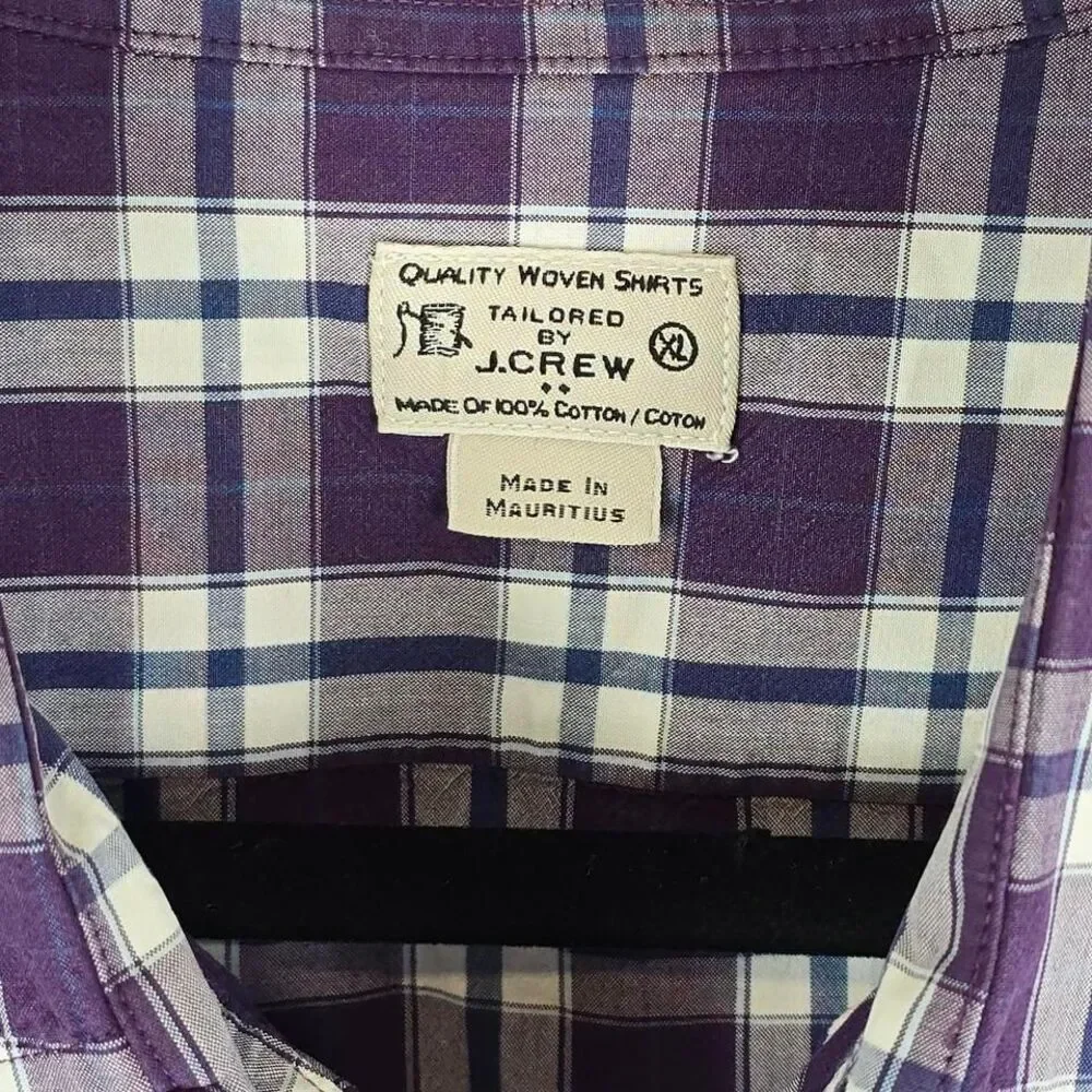 J Crew Tailored Fit Washed Long Sleeve Button Front Casual Shirt.‎ Men's XL